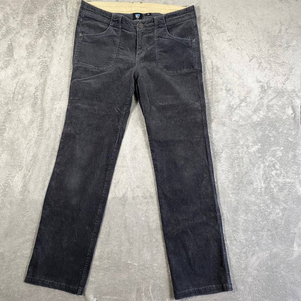 Kuhl Women's 12Reg Corduroy Pants Charcoal Grey Outdoor Hiking